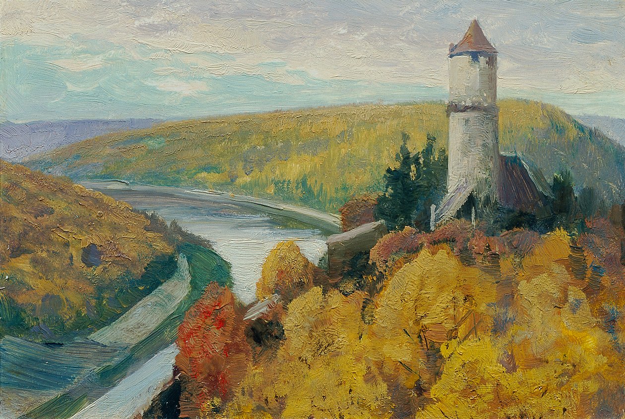 Moldava (dalla cartella "16 vedute di paesaggi cechi 