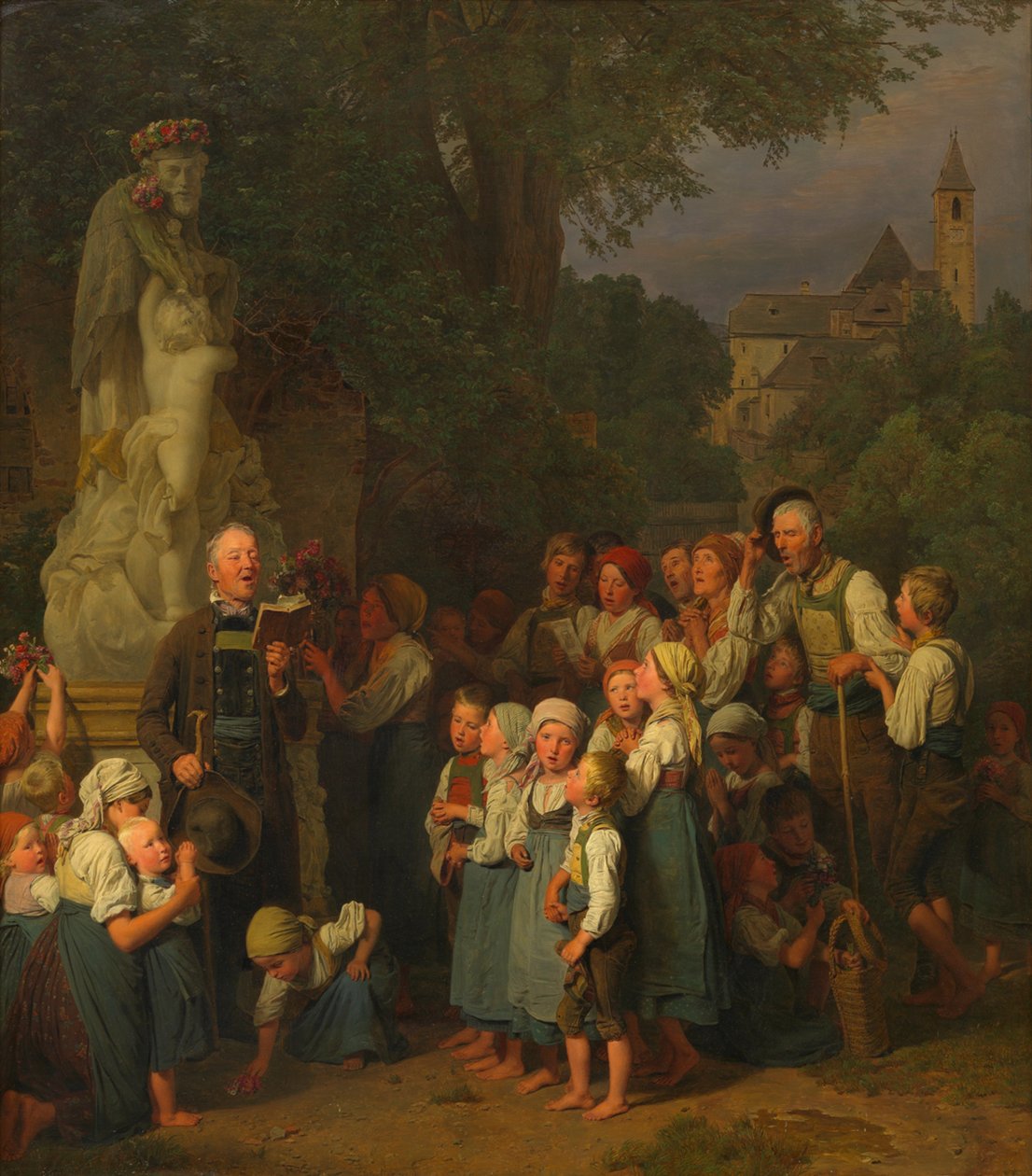 La venerazione di San Giovanni (devozione a San Giovanni) da Ferdinand Georg Waldmüller
