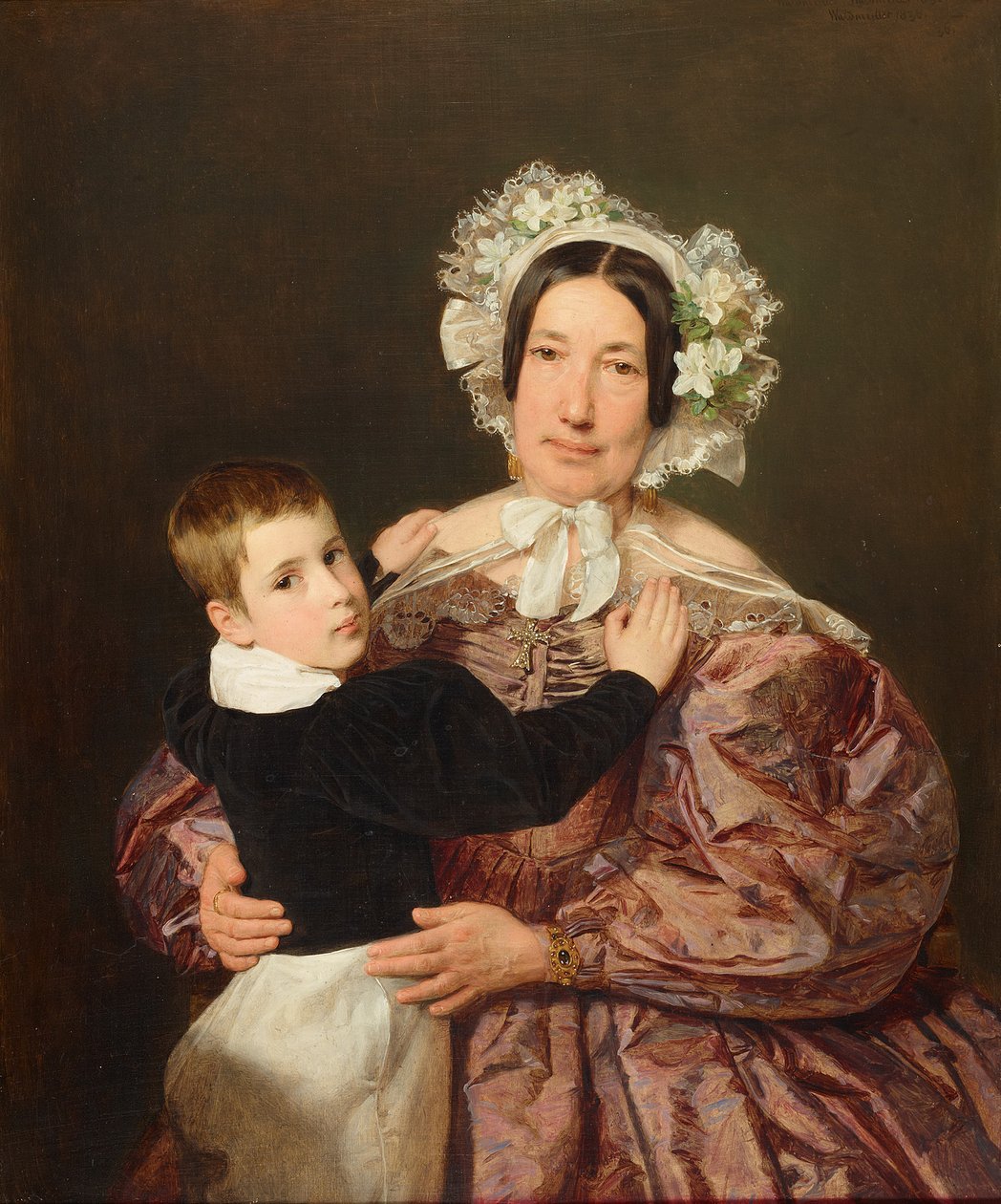 La signora Lindner con suo figlio da Ferdinand Georg Waldmüller