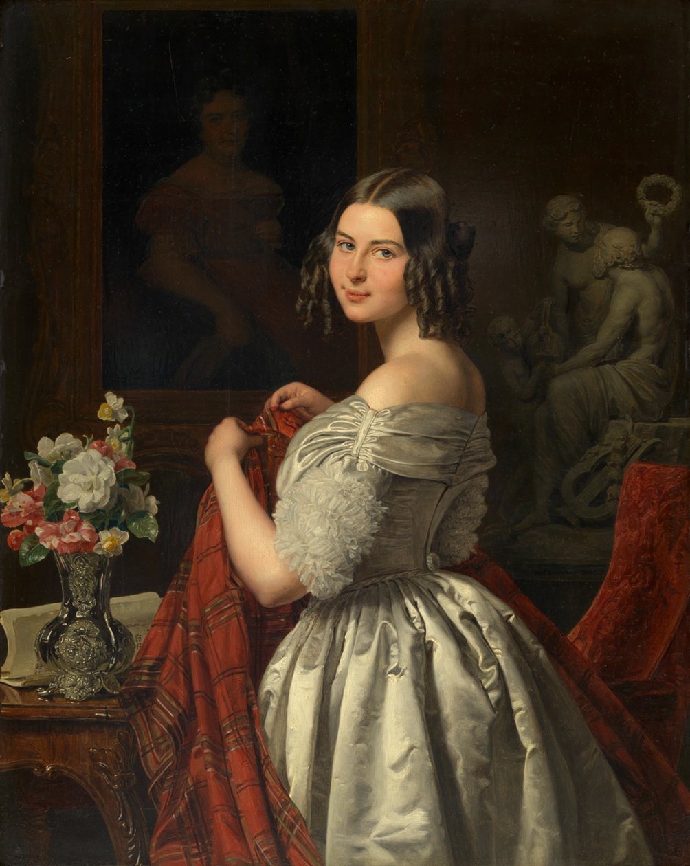 Una ragazza in bagno da Ferdinand Georg Waldmüller