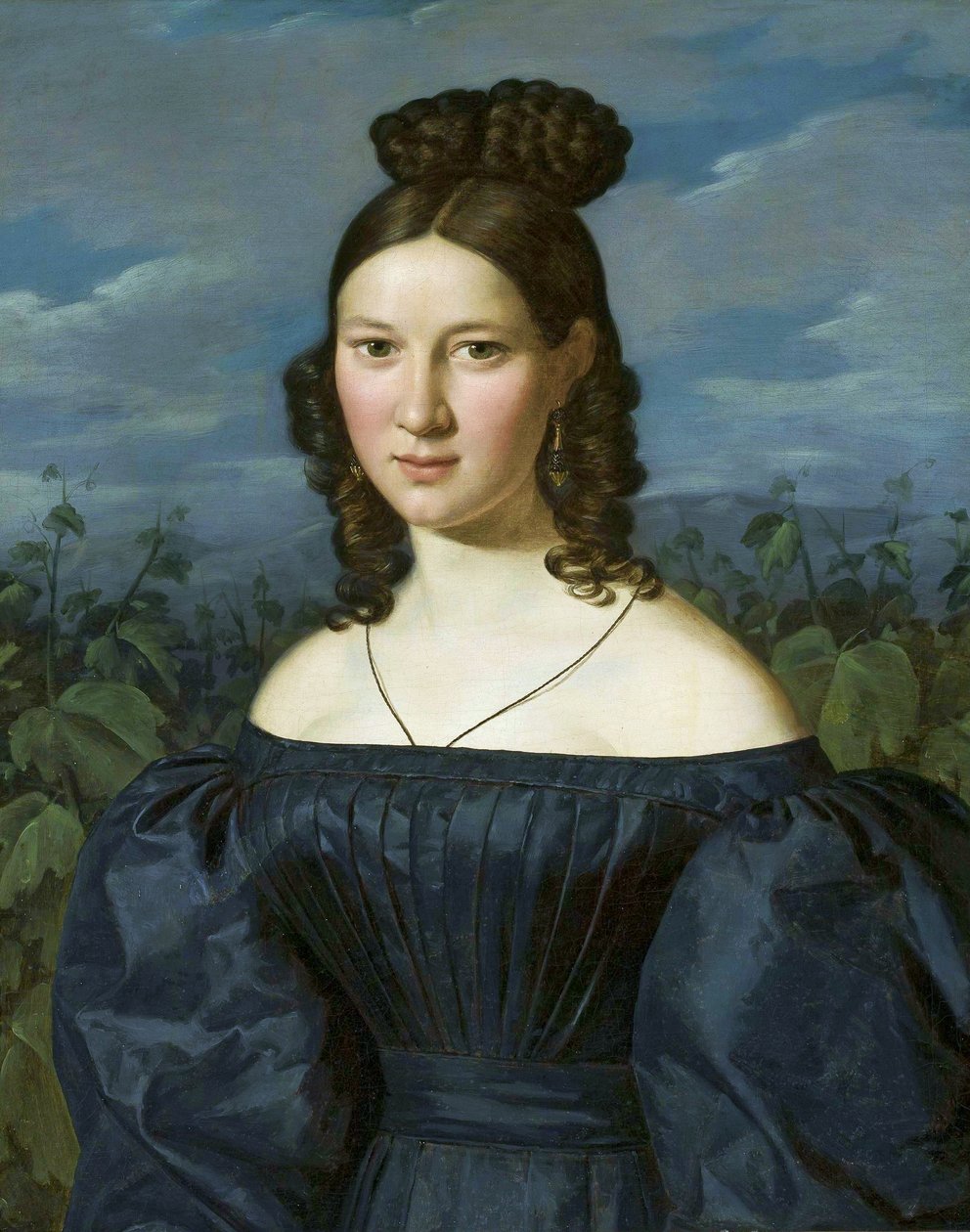 Polacco:  Portret młodej dziewczyny Ritratto di giovane donna. da Ferdinand Georg Waldmuller