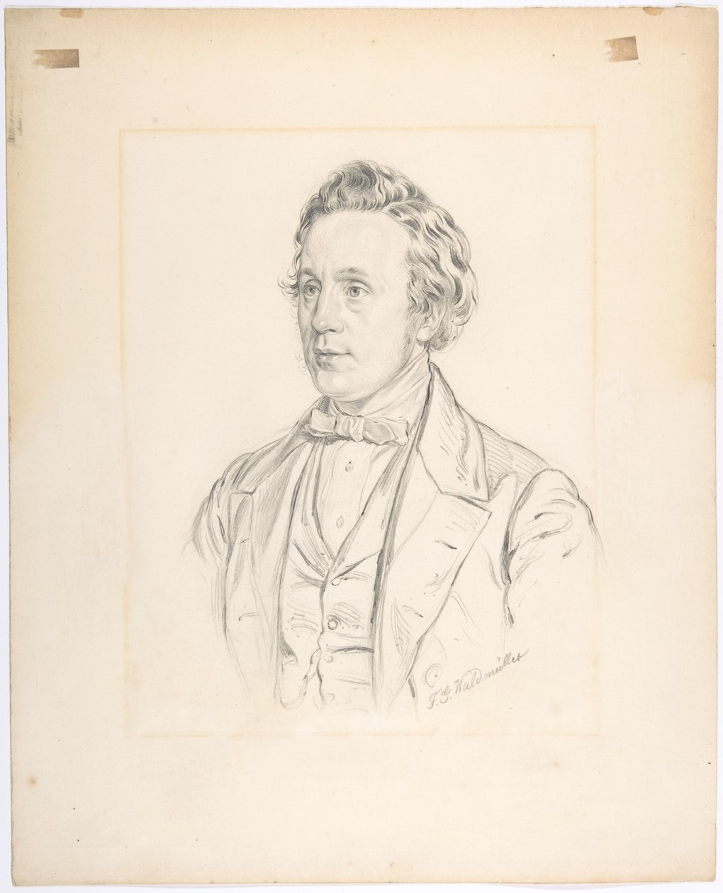 Ritratto di Franz Jauner (Vienna 1832-1900 Vienna), direttore teatrale e attore a Vienna da Ferdinand Georg Waldmüller
