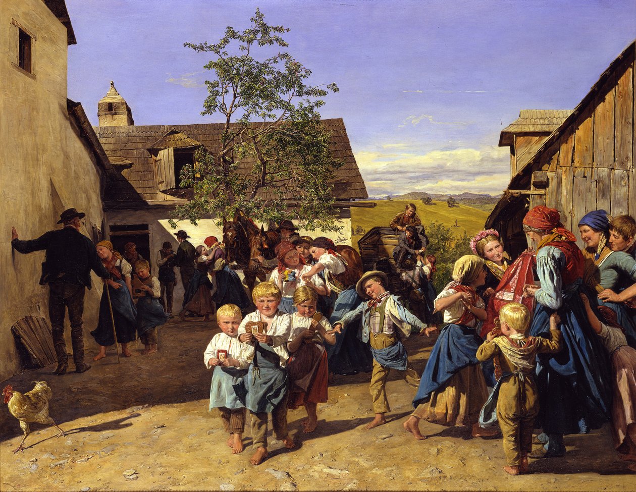 Ritorno dalla fiera della chiesa da Ferdinand Georg Waldmüller