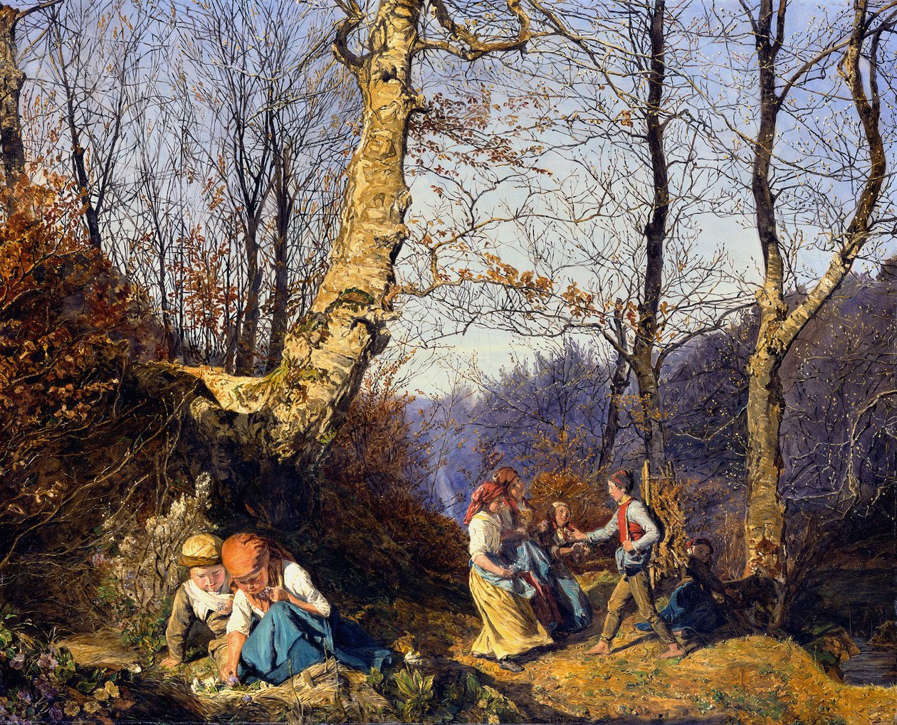 Inizio della primavera nel Bosco Viennese da Ferdinand Georg Waldmüller
