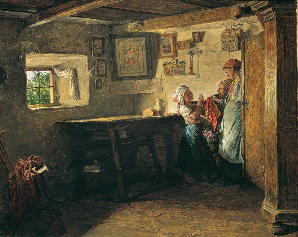 Il vecchio armadio da Ferdinand Georg Waldmuller