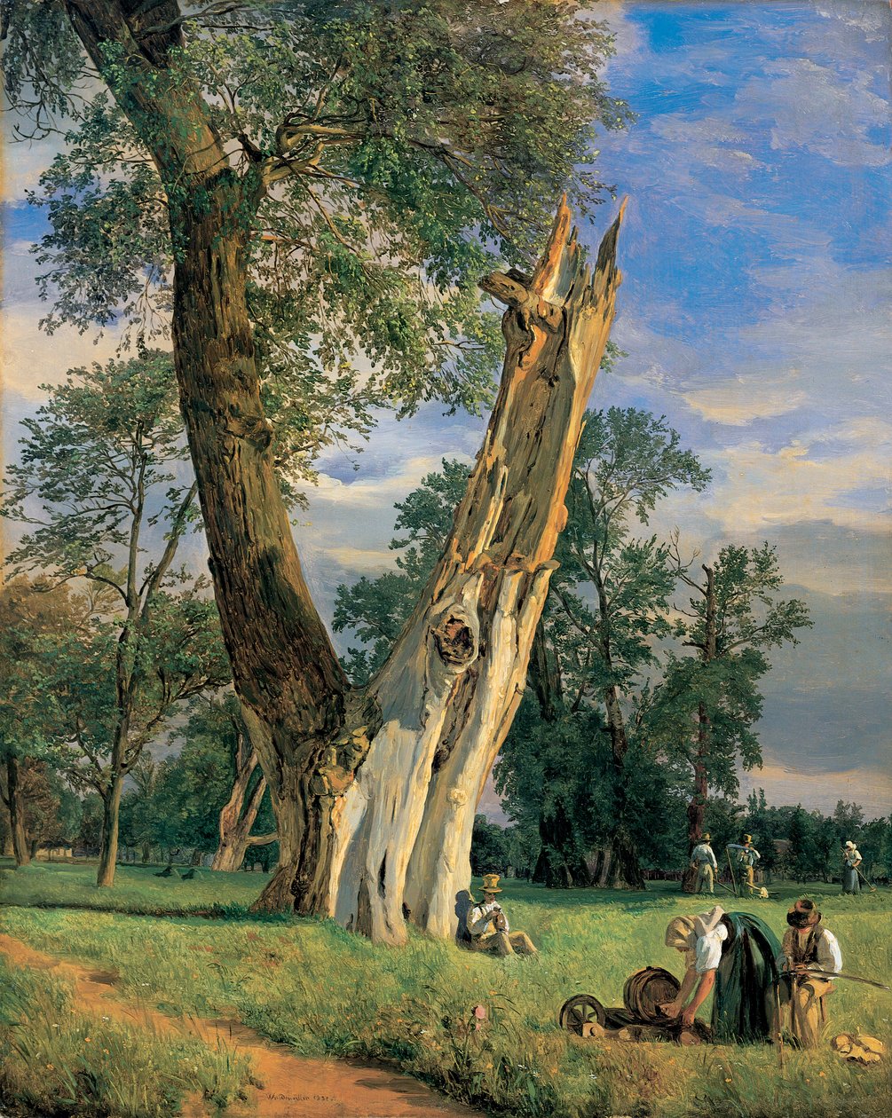 Nel parco del Prater da Ferdinand Georg Waldmuller