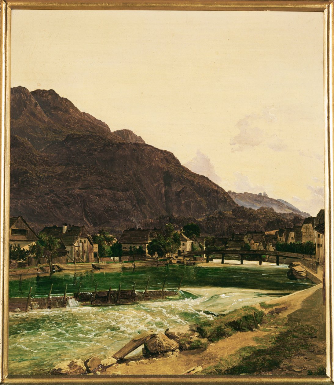 Il fiume Traun vicino a Ischl da Ferdinand Georg Waldmuller