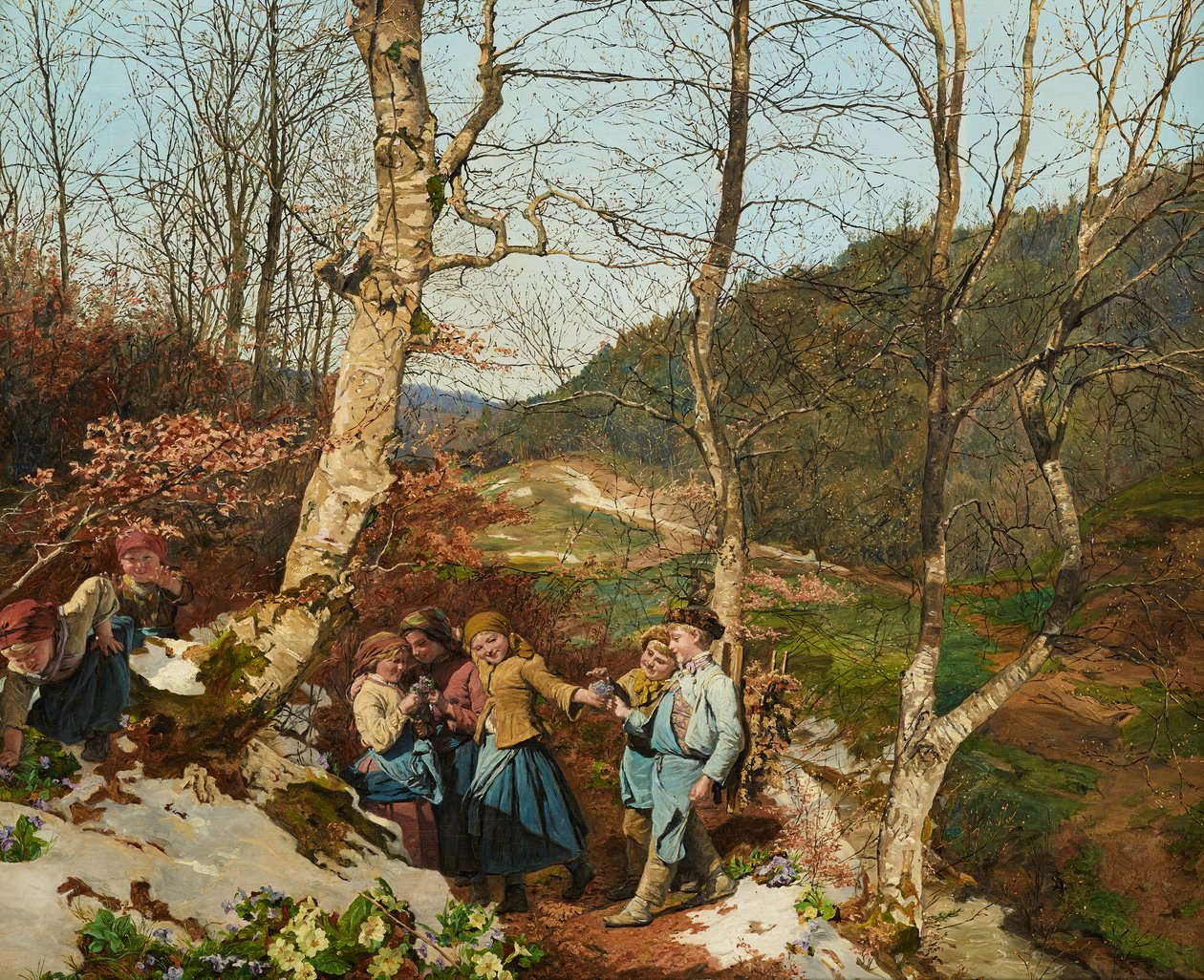 Inizio primavera nel Wienerwald da Ferdinand Georg Waldmuller