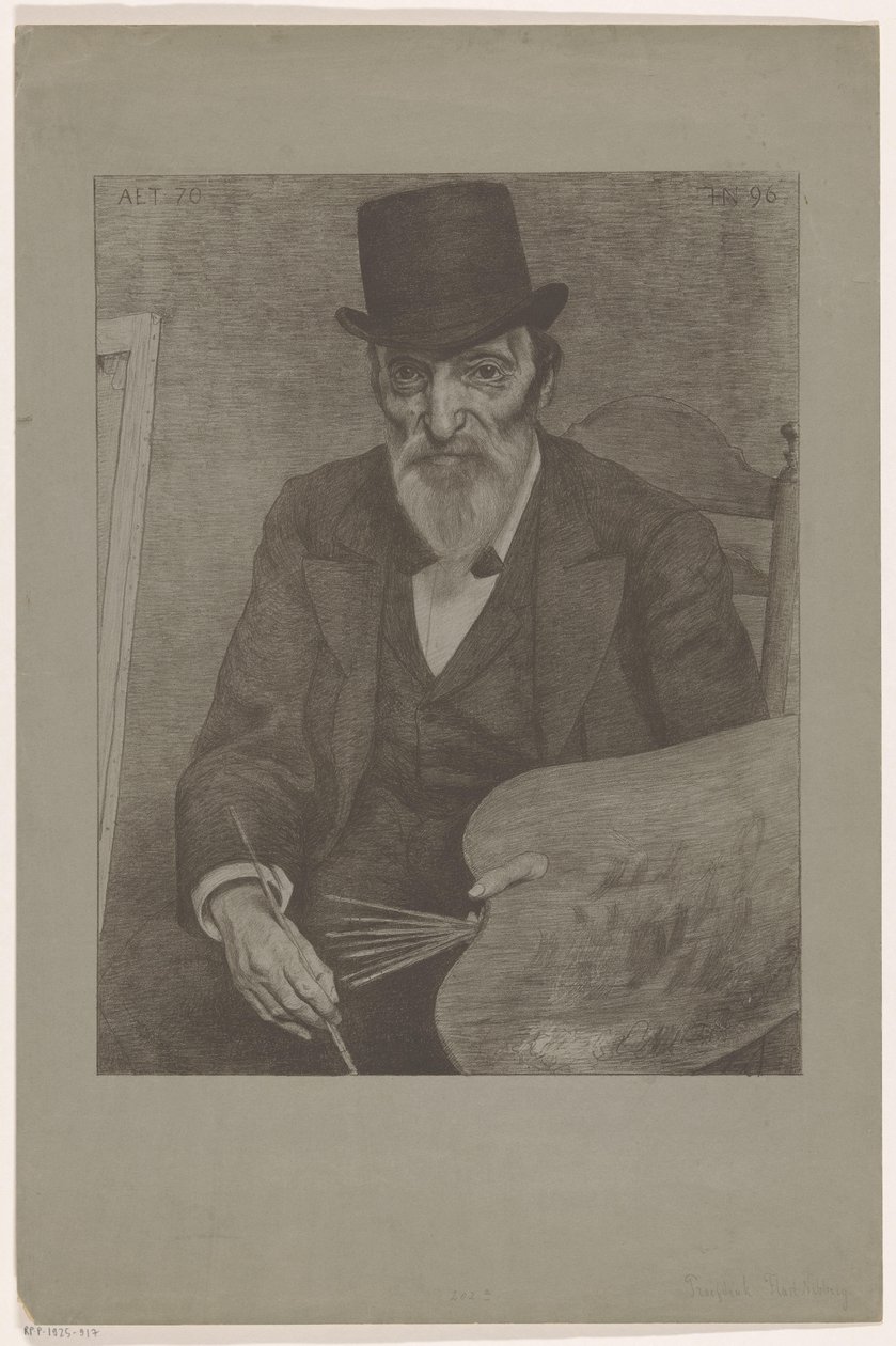 Ritratto di Hendrik Valkenburg da Ferdinand Hart Nibbrig (signed by artist)
