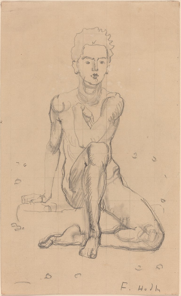 Ettore che posa nudo da Ferdinand Hodler