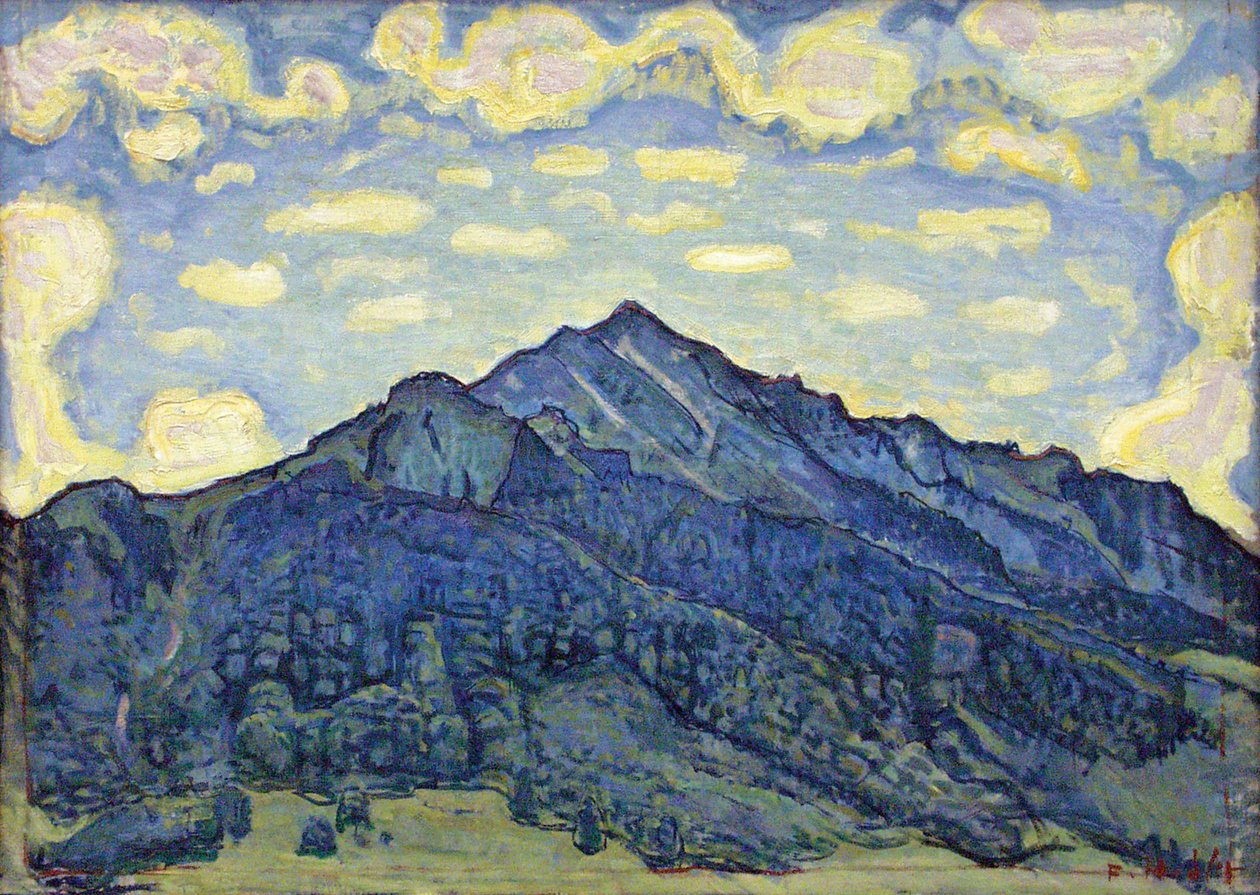 Paesaggio delle Alpi svizzere da Ferdinand Hodler