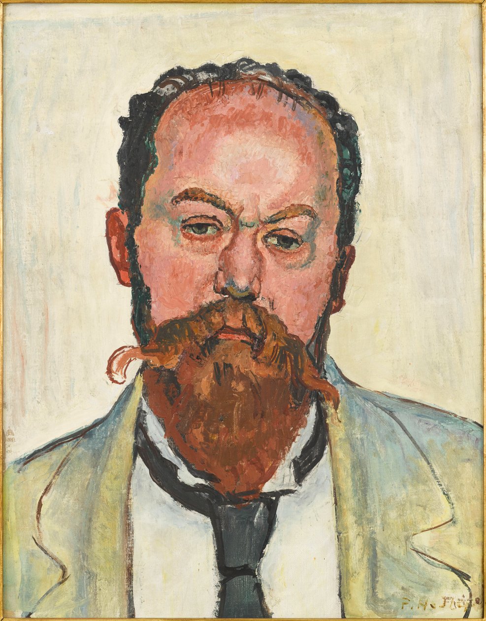 Ritratto di Mathias Morhardt 1863-1939, 1913 da Ferdinand Hodler