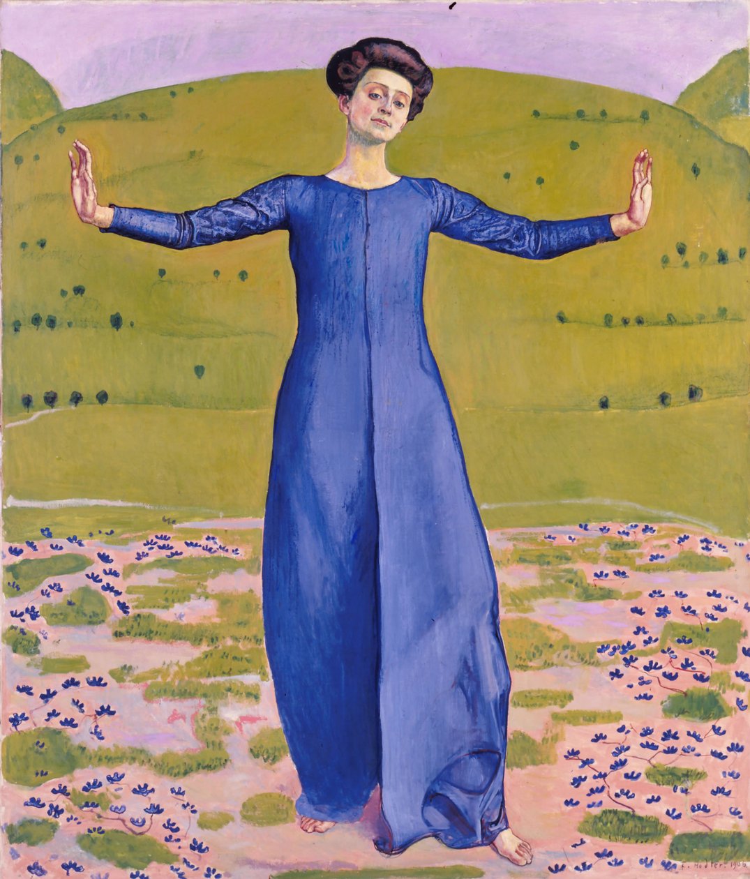 Canzone da lontano, 1906 da Ferdinand Hodler