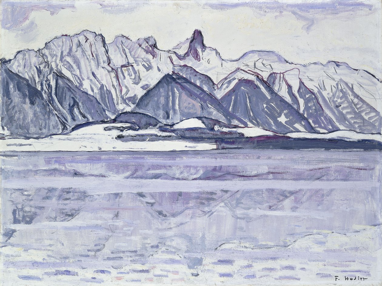 Stockhorn innevato, 1913-1914 da Ferdinand Hodler