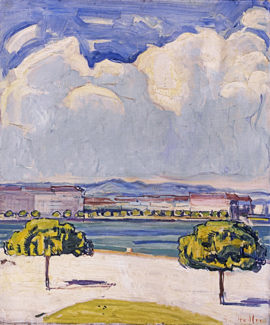 Il Quai du Mont-Blanc a Ginevra visto dal Jardin Anglais da Ferdinand Hodler