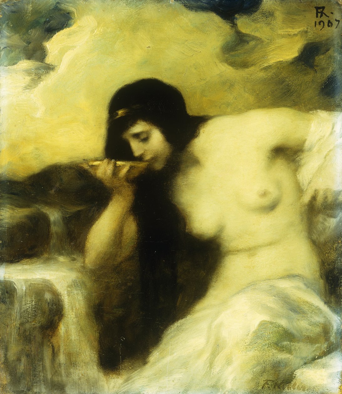 Ninfa che beve a una sorgente, 1907 da Ferdinand Keller