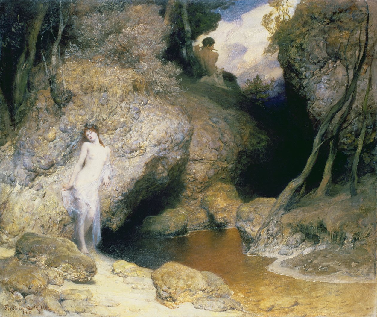 La Musica del Fauno, 1910 da Ferdinand Keller