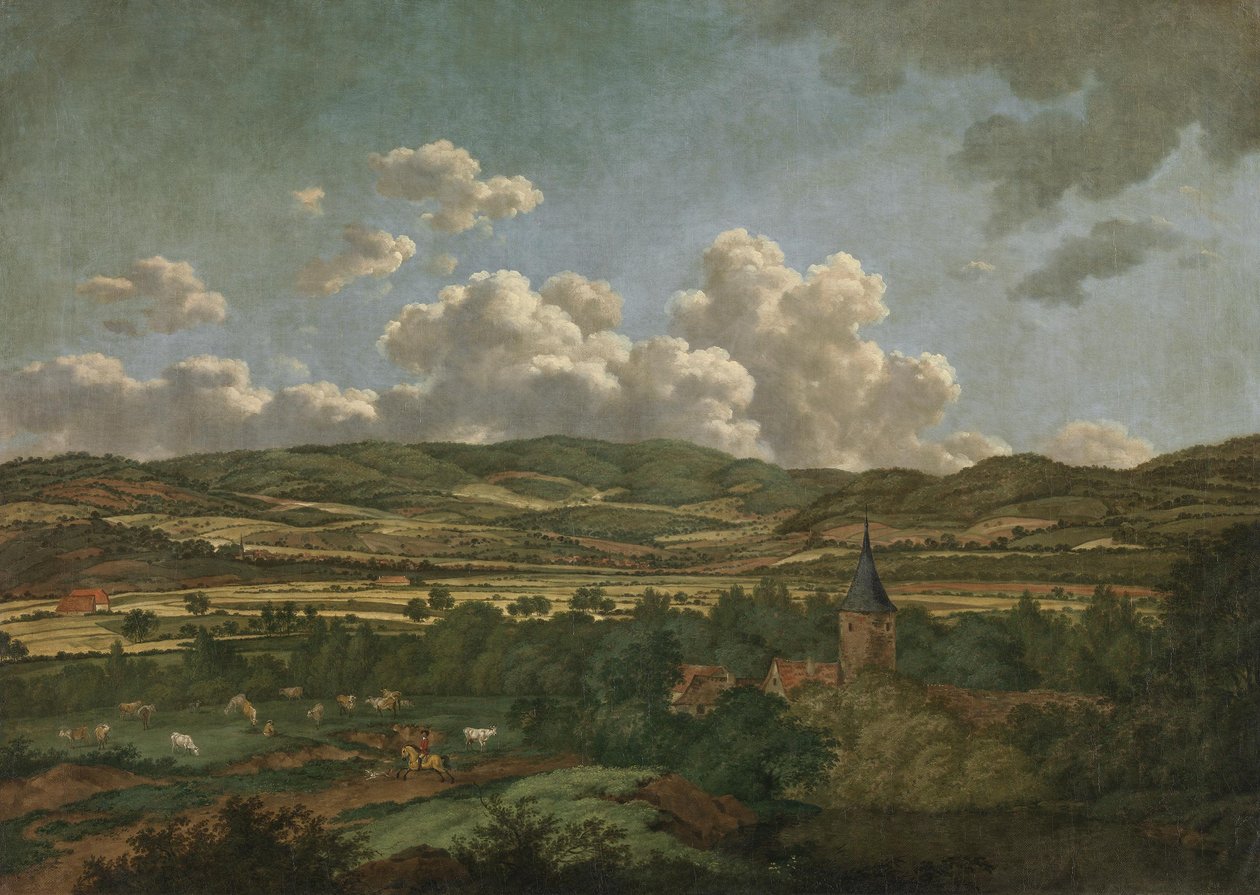 Veduta verso Goldbach e Hösbach (Ciclo di Aschaffenburg) da Ferdinand Kobell