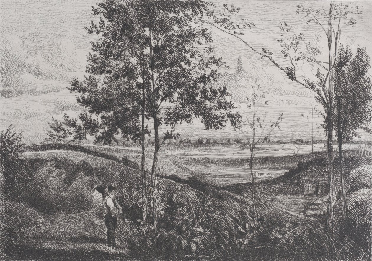 Paesaggio dopo Corot da Ferdinand Lefman