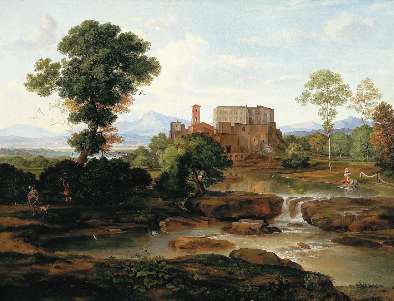 Ideale paesaggio italiano. da Ferdinand Olivier