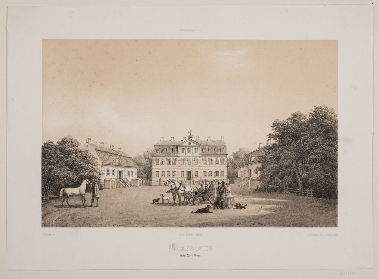 Claestorp da nord-ovest da Ferdinand Richardt