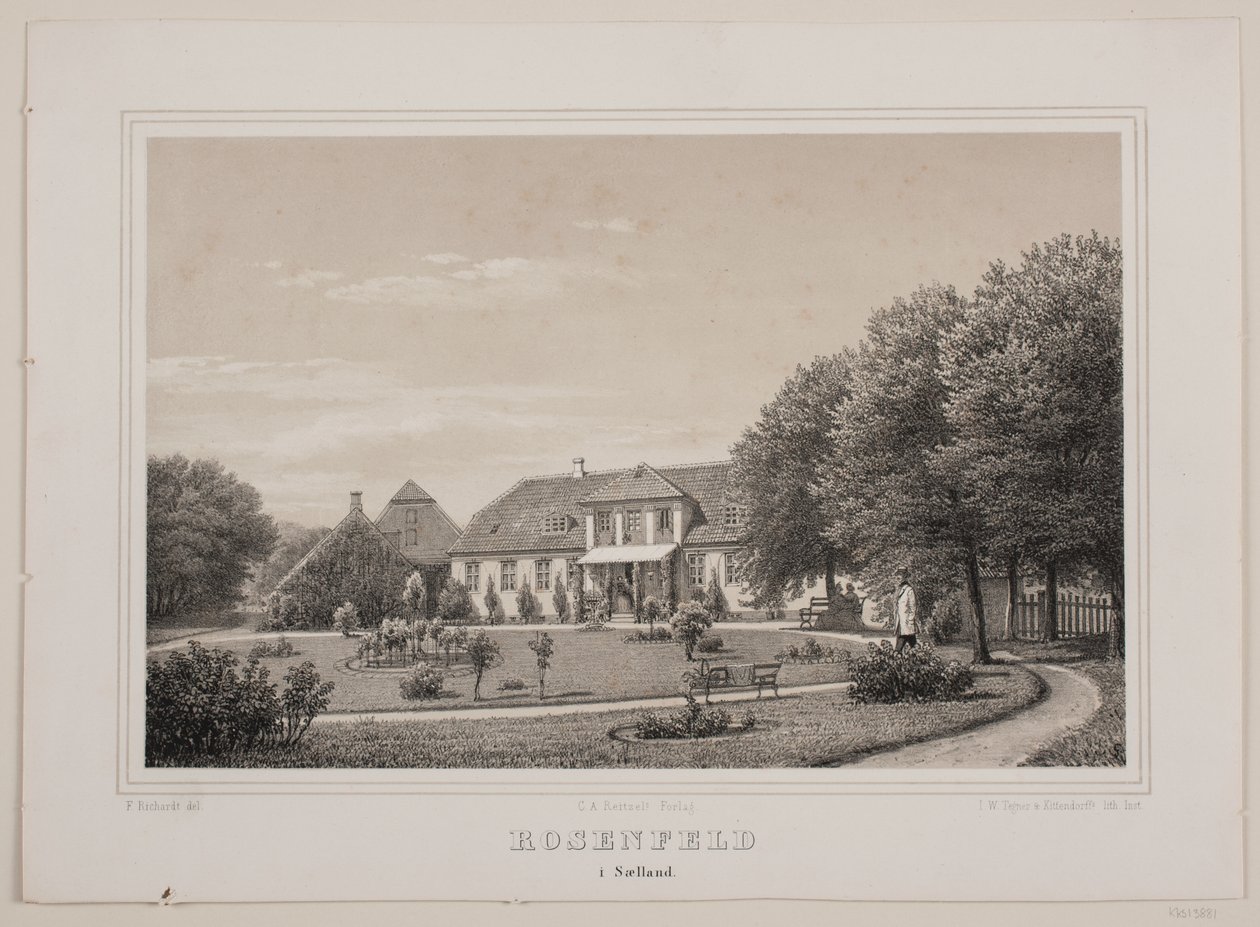 Rosenfeld in Sælland da Ferdinand Richardt