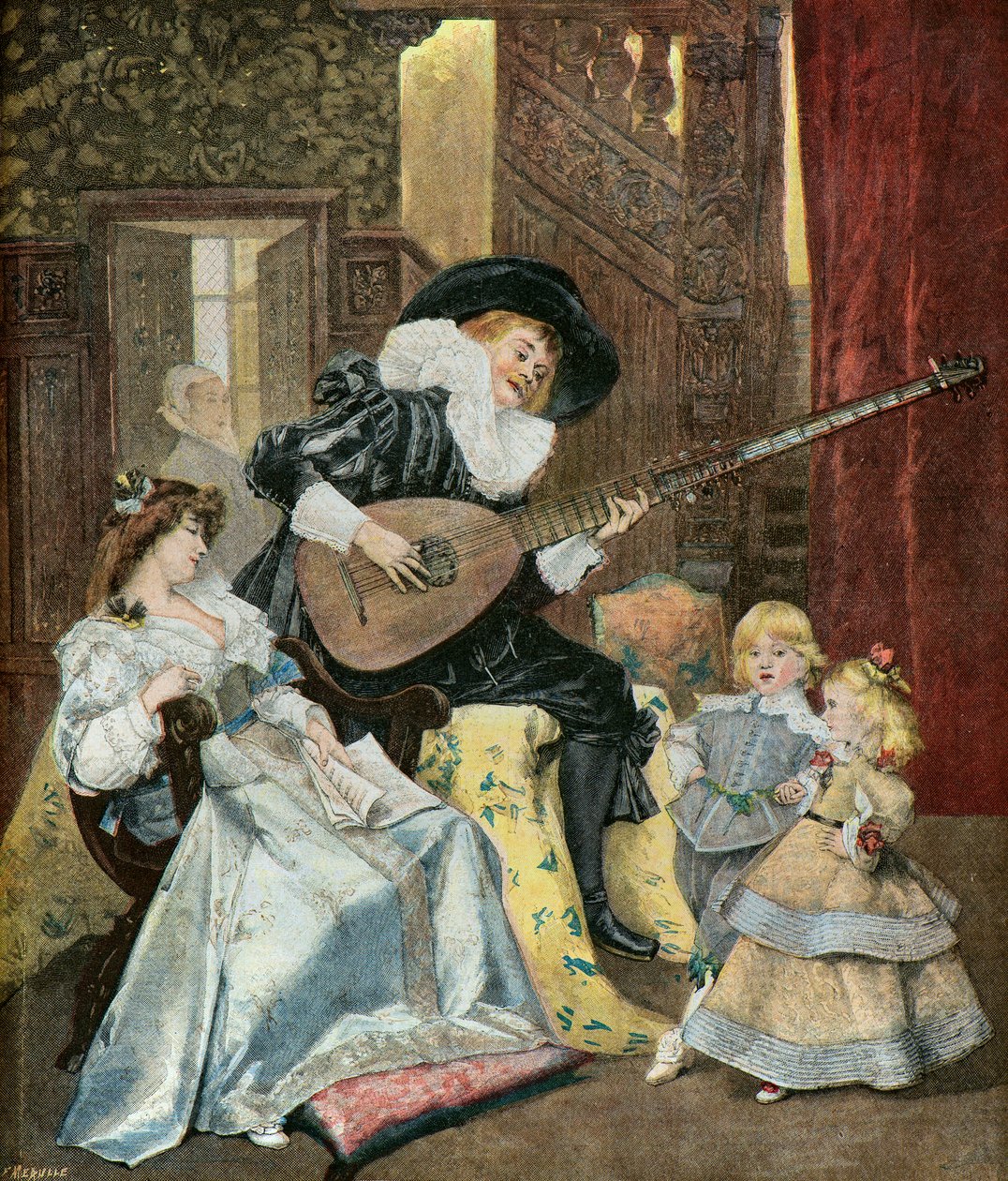La Sarabanda, 1895 (Illustrazione) da Ferdinand Roybet