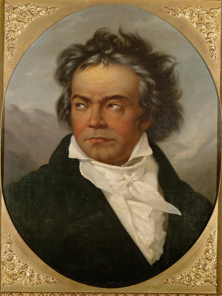 Ludwig van Beethoven ... (olio su tela) da Ferdinand Schimon