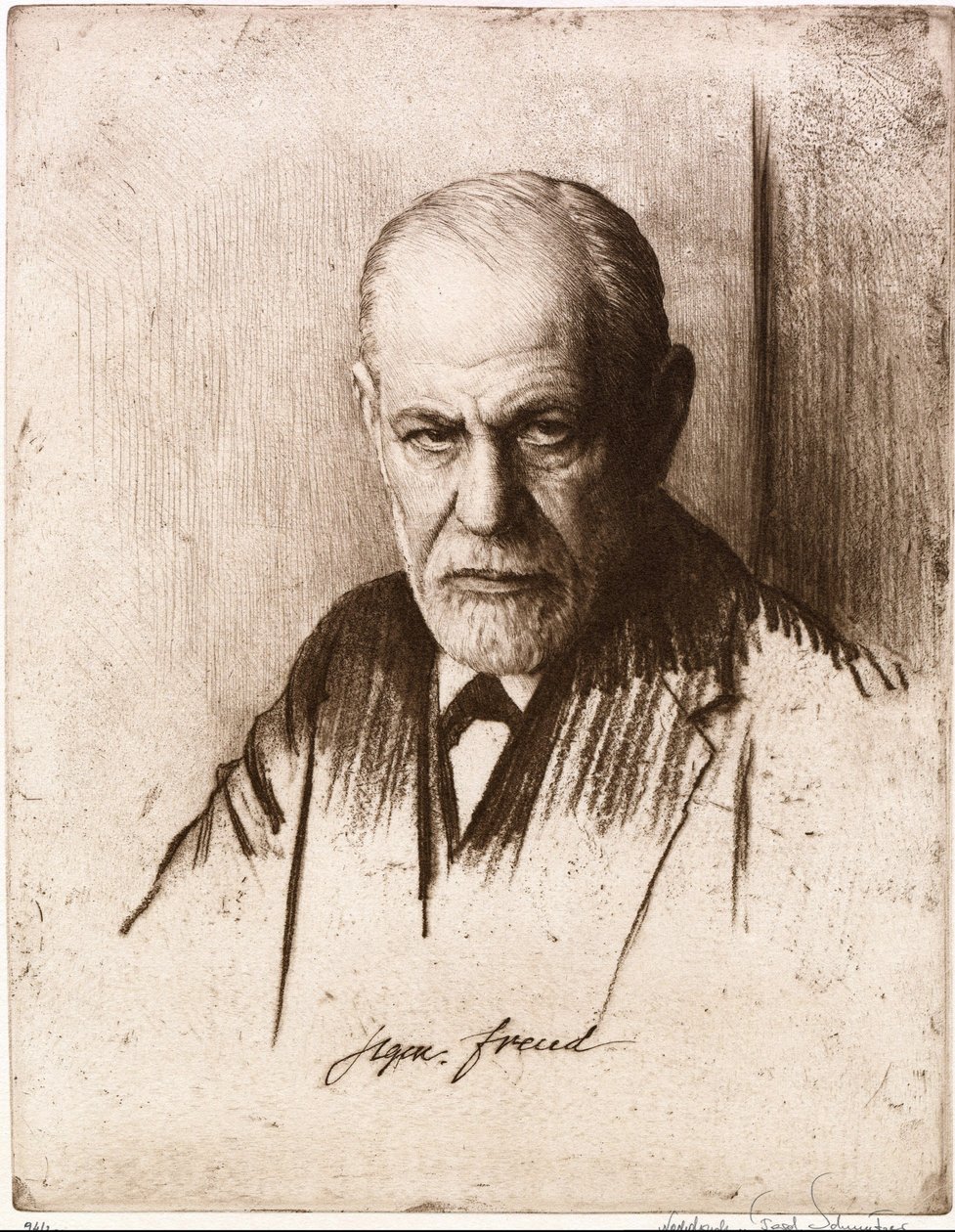 Ritratto di Sigmund Freud da Ferdinand Schmutzer