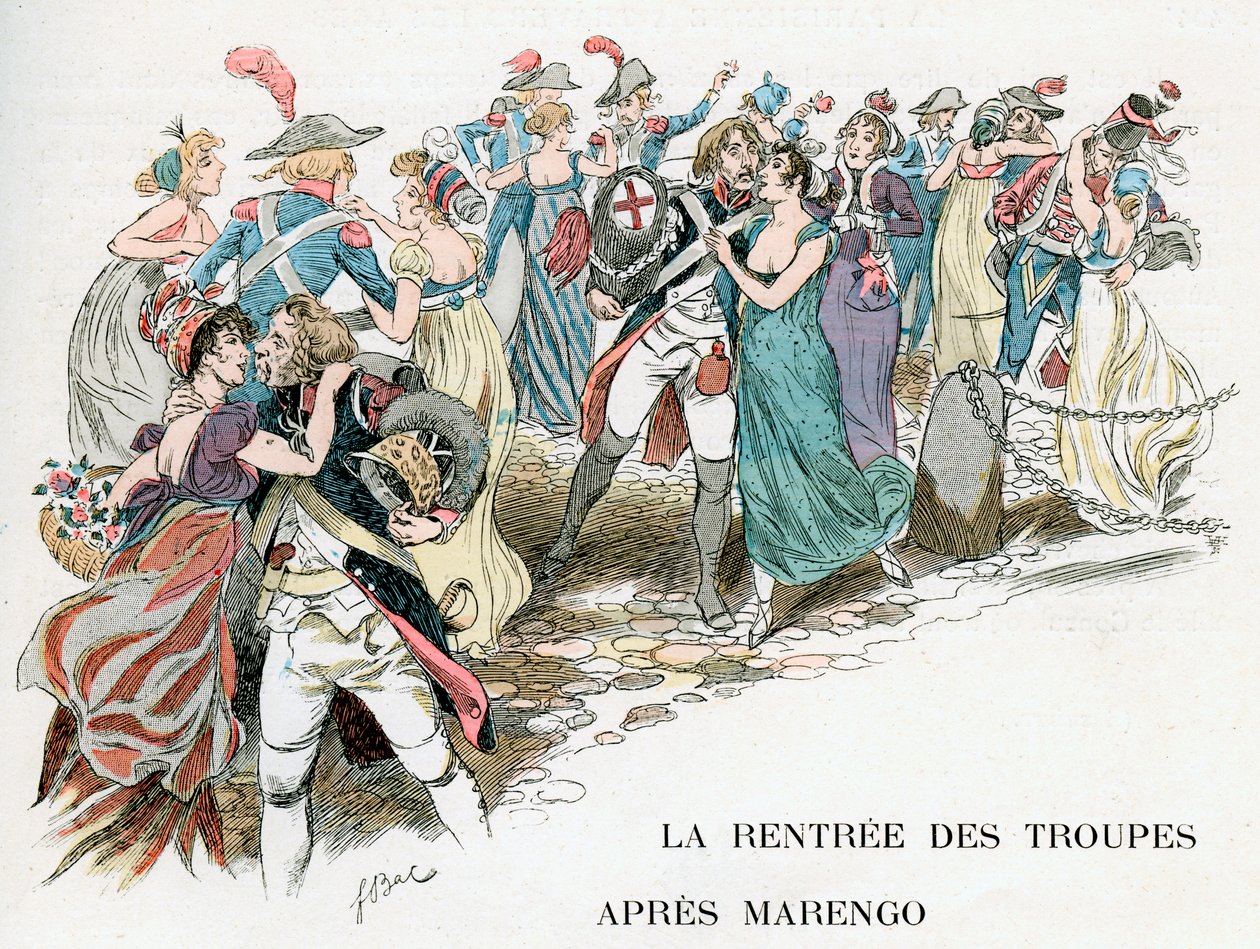 Il ritorno delle truppe francesi da Marengo, 1800, c1870-1950 da Ferdinand Sigismund Bac