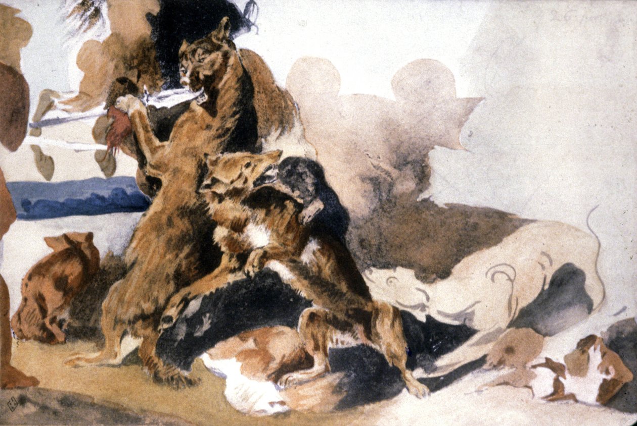 Lupi | Ferdinand Victor Eugene (after) Delacroix