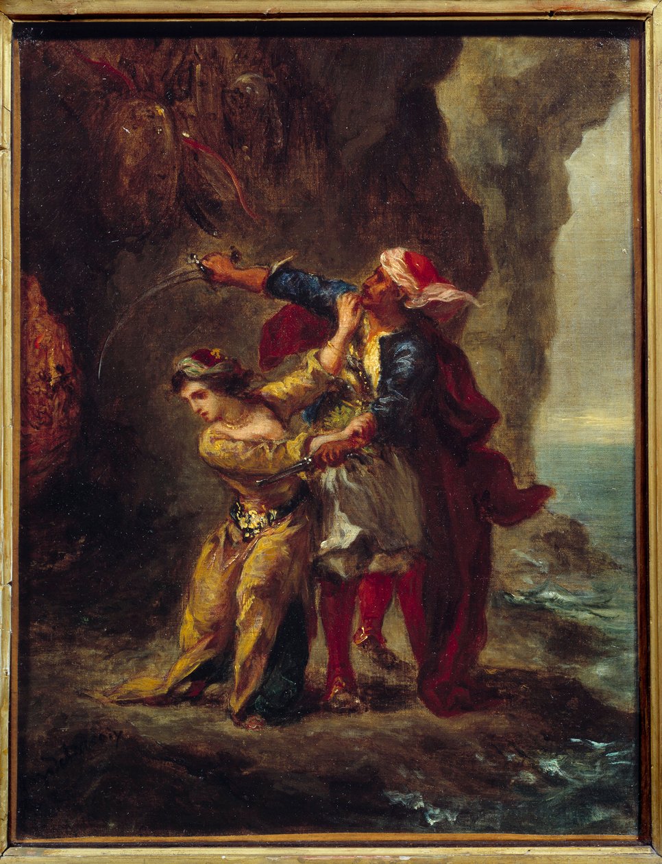La sposa di Abydos. Illustrazione del libro di George Gordon Byron noto come Lord Byron 