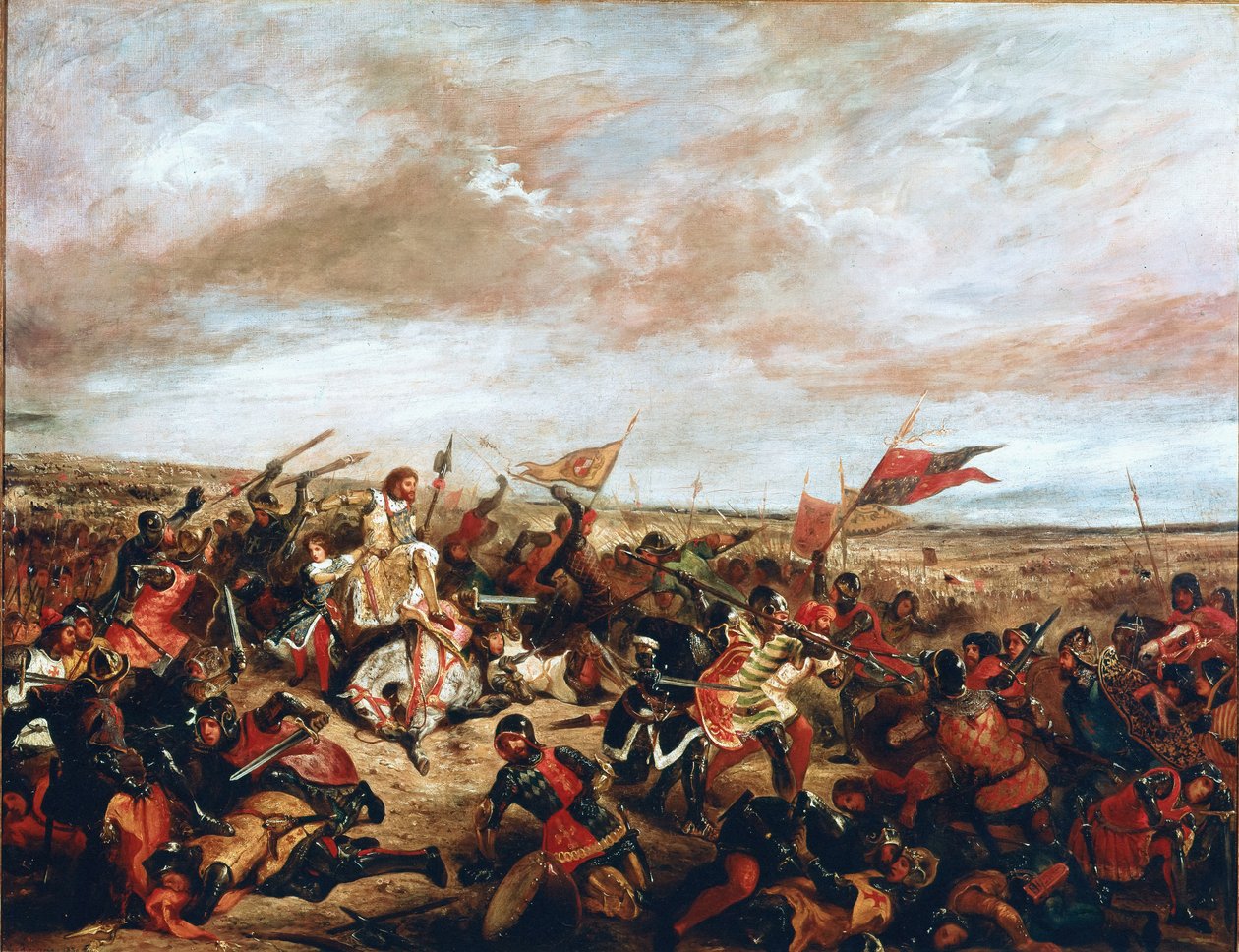 Battaglia di Poitiers il 19 settembre da Ferdinand Victor Eugene Delacroix