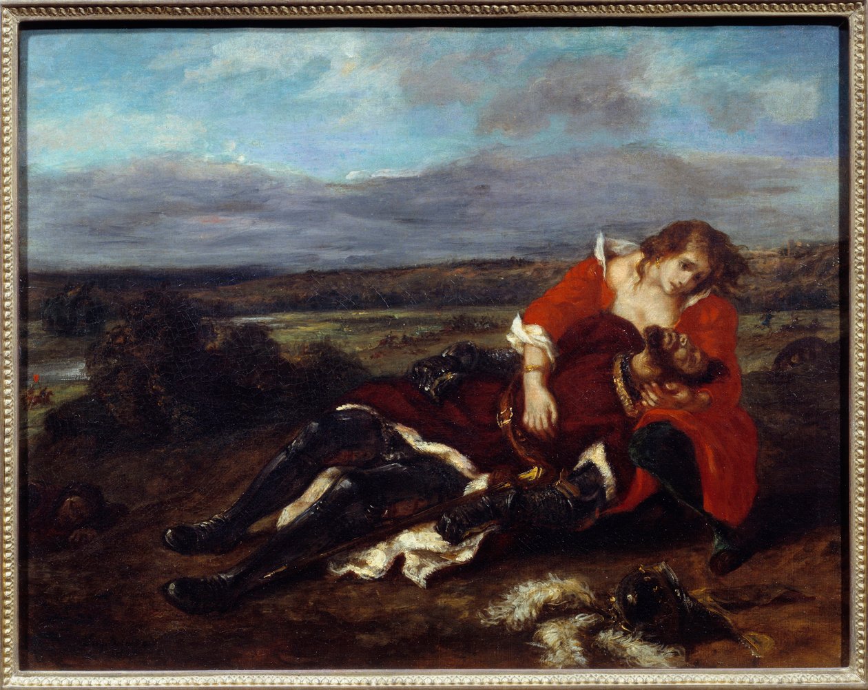 La morte di Lara da Ferdinand Victor Eugene Delacroix
