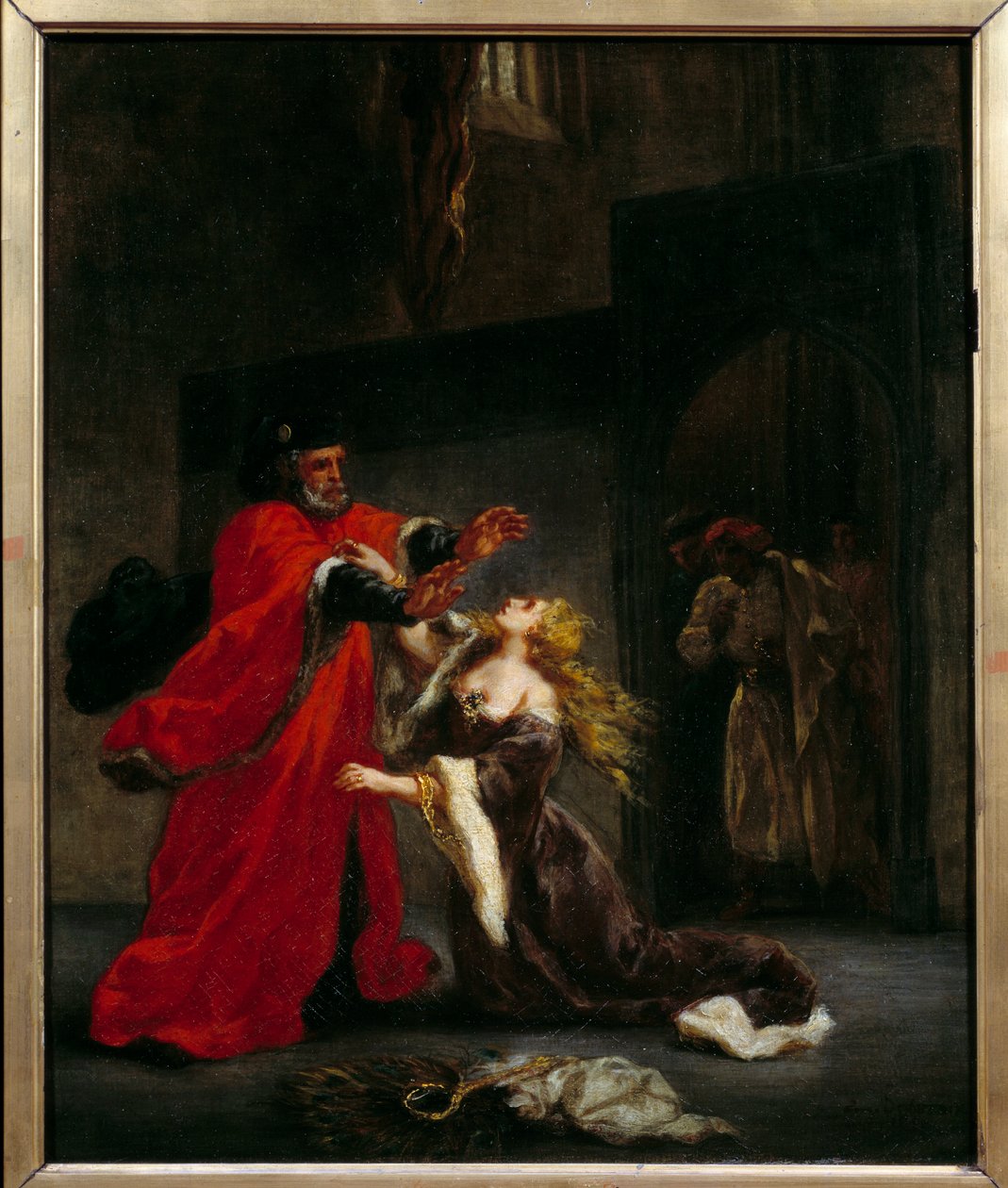 Desdemona maledetta da suo padre (Brabantio). Illustrazione dell