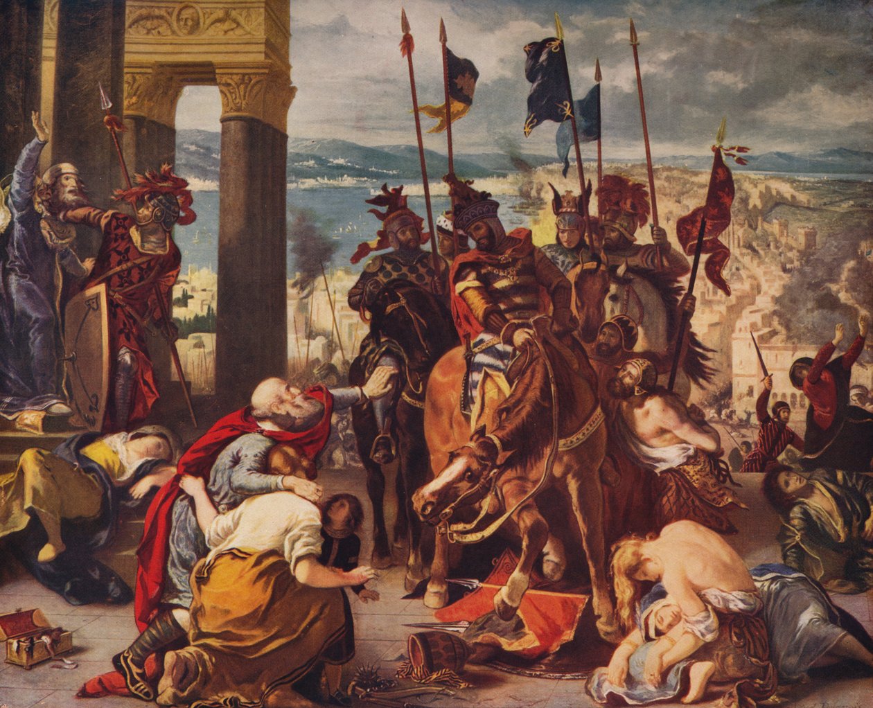 Ingresso dei crociati a Costantinopoli, 1840, c1915 da Ferdinand Victor Eugene Delacroix