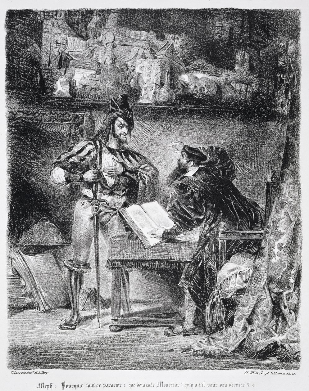 Primo incontro tra Faust e Mefistofele: 