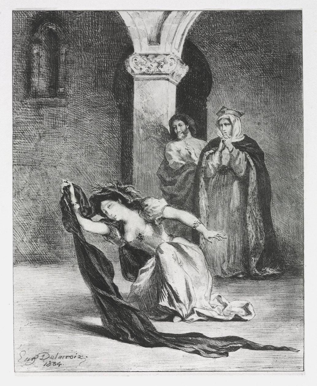 Amleto: Il canto di Ofelia da Ferdinand Victor Eugene Delacroix