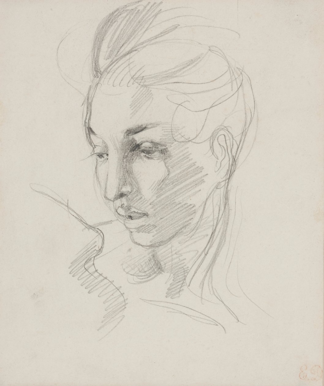 Testa della Libertà da Ferdinand Victor Eugene Delacroix