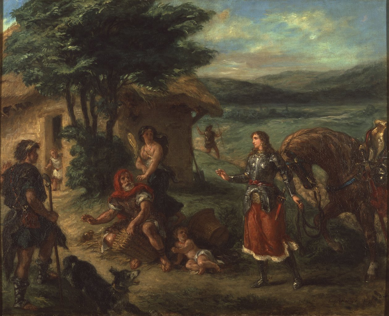 Erminia e i pastori da Ferdinand Victor Eugene Delacroix