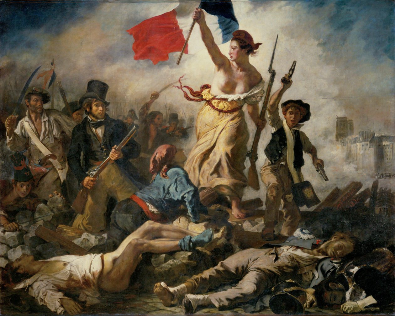 28 luglio 1830; La libertà guida il popolo ... da Ferdinand Victor Eugene Delacroix