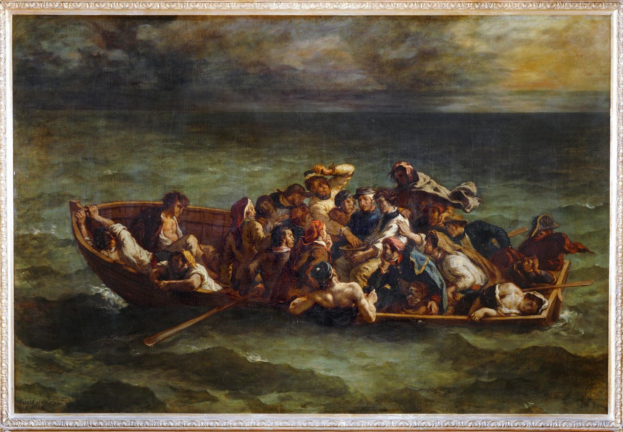 Le Naufrage de Don Juan - Il naufragio di Don Juan. Salone del 1841 ... da Ferdinand Victor Eugene Delacroix