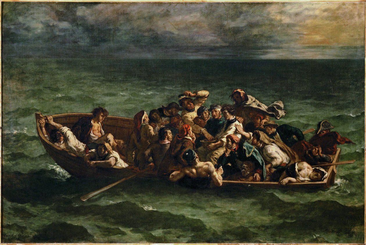 Il naufragio di Don Juan Don Juan naufraga ... da Ferdinand Victor Eugene Delacroix