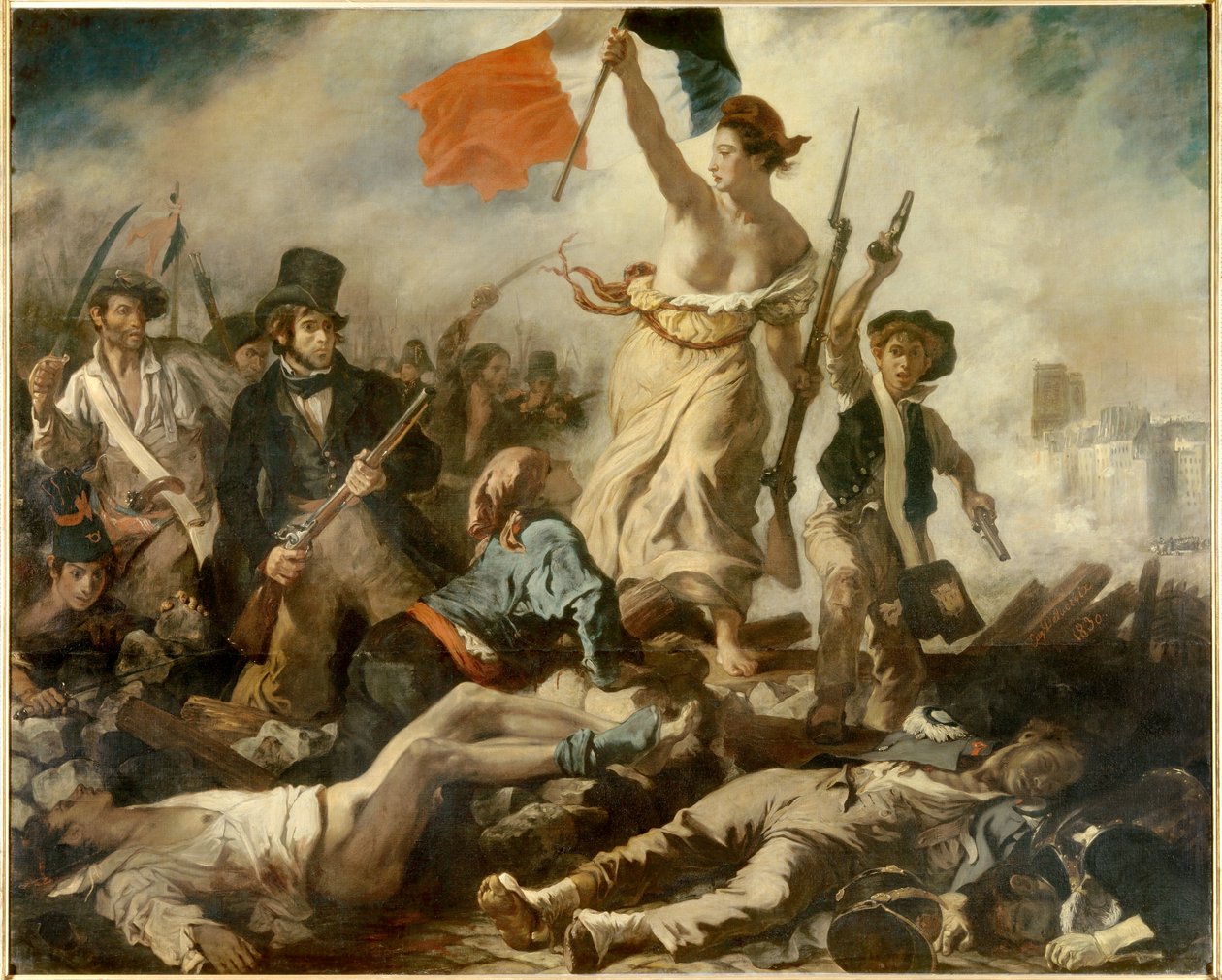 La libertà che guida il popolo, 28 luglio da Ferdinand Victor Eugene Delacroix
