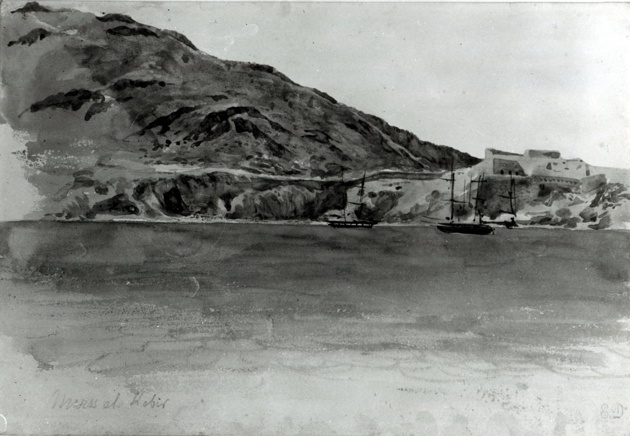 Mers El-Kebir, Algeria da Ferdinand Victor Eugene Delacroix