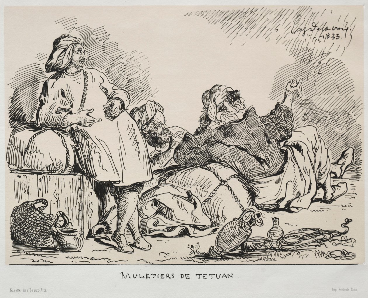 Muli di Tétuan, 1833 da Ferdinand Victor Eugene Delacroix