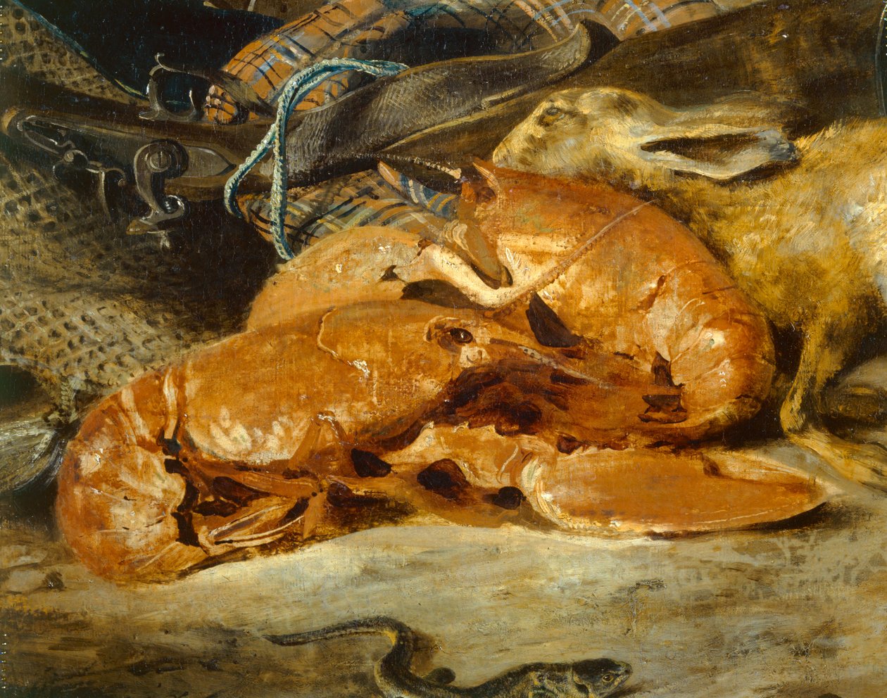 Nature morte au homard - natura morta con aragosta ... da Ferdinand Victor Eugene Delacroix