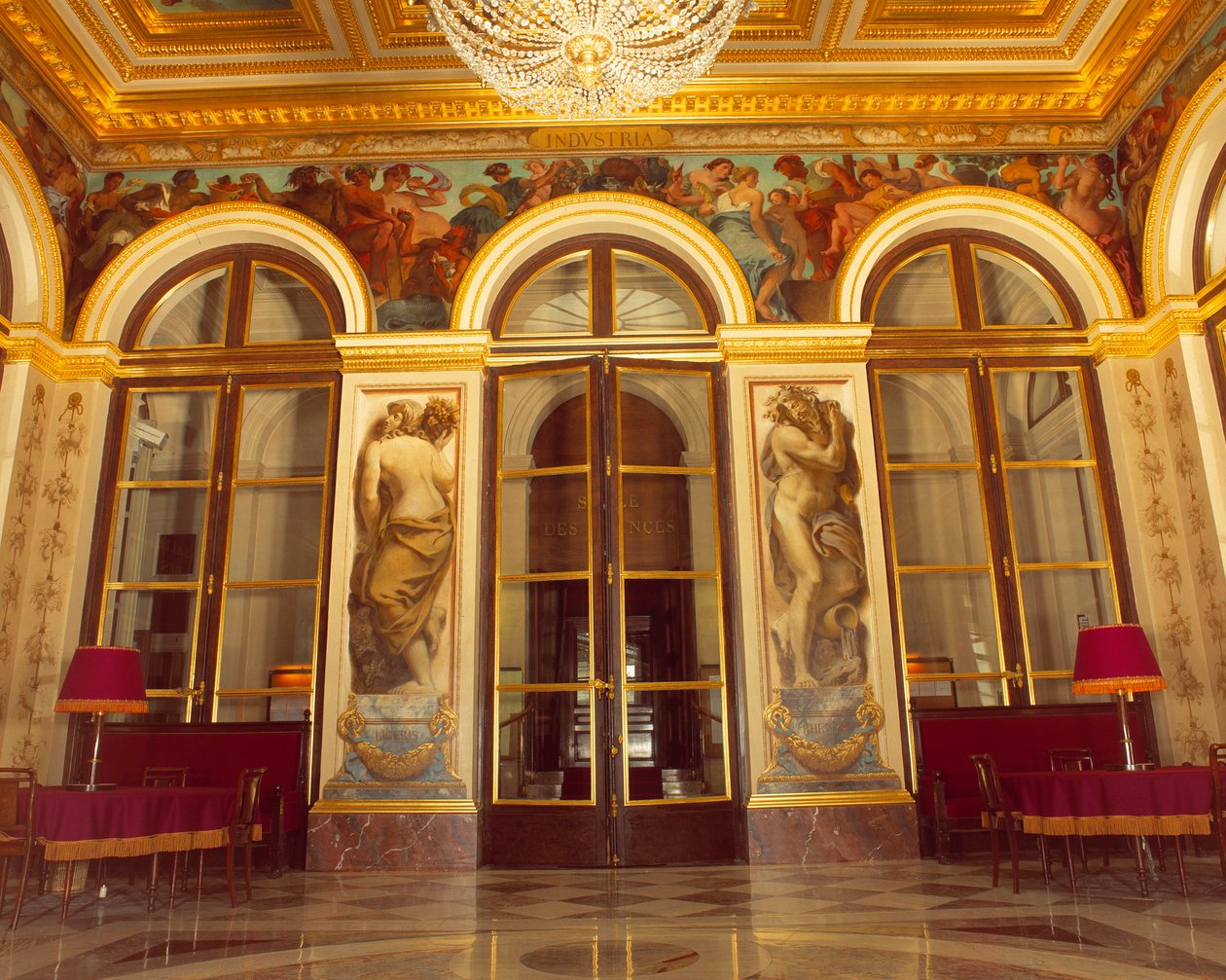 Parete nord del salone del re decorata da Eugène Delacroix da Ferdinand Victor Eugene Delacroix