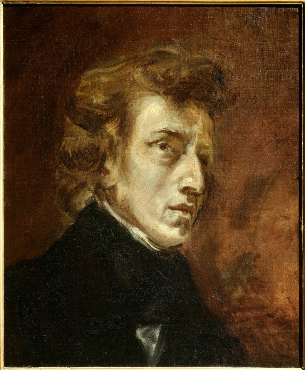 Ritratto di Frederic Chopin da Ferdinand Victor Eugene Delacroix