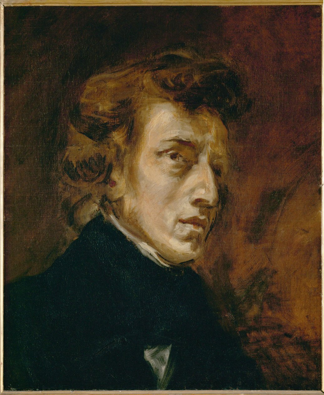 Ritratto di Frederic Chopin ... da Ferdinand Victor Eugene Delacroix